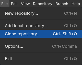 GitHub Desktop Clone repository